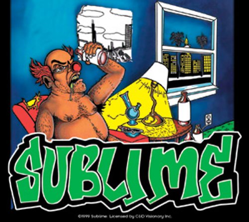 Licenses Products Sublime Drunk Clown Sticker