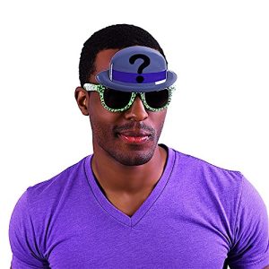 Sun-Staches Costume Sunglasses Riddler Party Favors UV400