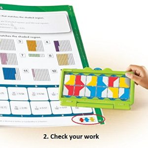 hand2mind VersaTiles Math Practice Take Along Set (Grade 1), Allow Kids to Learn, Practice & Self-Check Essential Math Skills at Home, Independent Activities for Kids