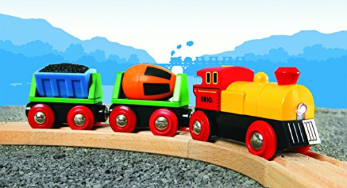 BRIO World - 33319 Battery Operated Action Train | 3 Piece Toy Train for Kids Ages 3 and Up