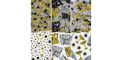 amscan New Year Assorted Foil Confetti | Party Supply