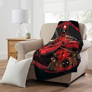 Marvel Deadpool, "Tough Guy" Micro Raschel Throw Blanket, 46" x 60", Multi Color