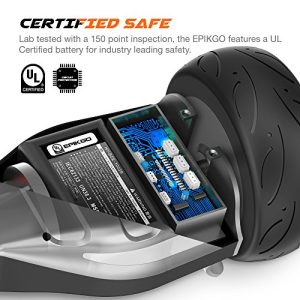 EPIKGO Sport Balance Board Self Balance Scooter Hover Balancing Board -UL2272 Certified, All-Terrain 8.5” Racing Wheels, 400W Dual-Motor,LG Smart Battery, Board Hover Over Tough Road Condition-Black