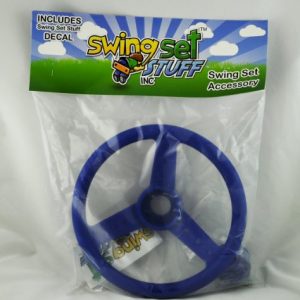 Swing Set Stuff Children's Steering Wheel with SSS Logo Sticker, Blue