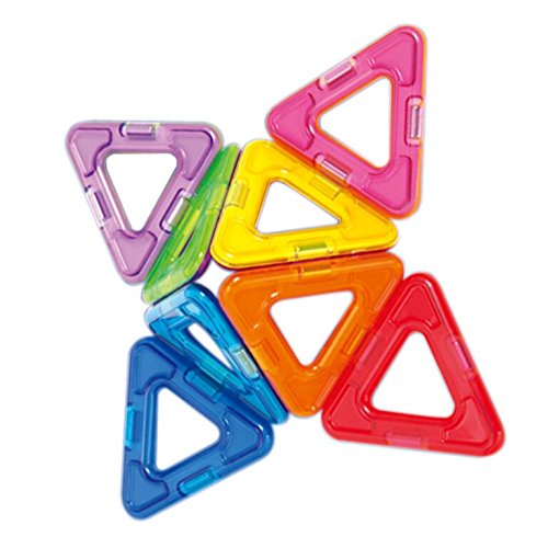 Magformers Triangles Set (8-Pieces) Magnetic Building Blocks, Educational Magnetic Tiles Kit , Magnetic Construction STEM Set