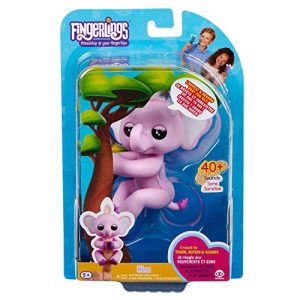 WowWee Fingerlings Baby Elephant - Nina (Pink) - Interactive Toy