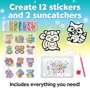 Creativity for Kids Big Gem Diamond Painting Kit - Create Your Own Woodland Forest Friends Diamond Art Stickers and Suncatchers - Diamond Art for Kids