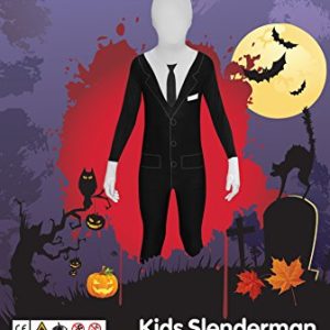 Slender Man Kids Morphsuit Costume - size Large 4' - 4'6" (120cm - 137cm)