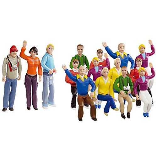 Carrera Race Spectators - Set of 15 Detailed Fans - 1:32 Scale Figures - Realistic Scenery Accessory for Slot Car Track Sets