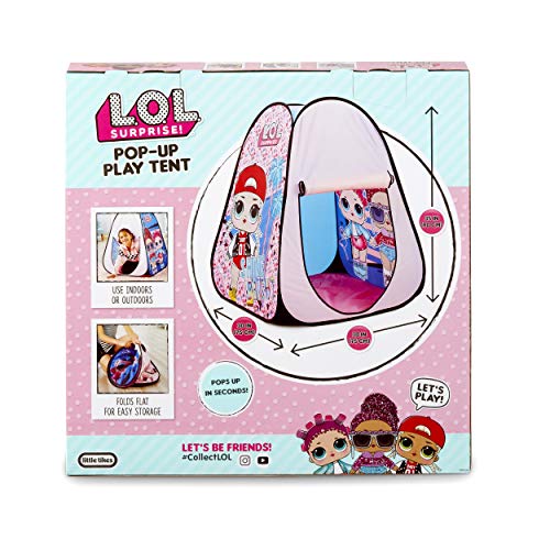 L.O.L. Surprise! Indoor/Outdoor Pop-Up Play Tent with Fold-Up Door