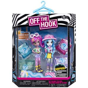 Off the Hook Style BFFs, Vivian & Mila (Summer Vacay), 4" Small Dolls with Mix & Match Fashions & Accessories, for Girls Aged 5 & Up