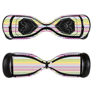 MightySkins Skin Compatible with Swagtron T5 - Rainbow Chevron | Protective, Durable, and Unique Vinyl Decal wrap Cover | Easy to Apply, Remove, and Change Styles | Made in The USA