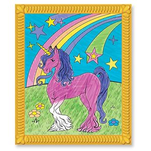 Melissa & Doug On the Go Color by Numbers Kids' Design Board - Unicorns, Ballet, Kittens, and More (Great Gift for Girls and Boys - Best for 5, 6, 7, 8, 9 Year Olds and Up)