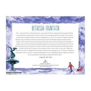 Galison Michael Storrings Bethesda Fountain Puzzle, 1000 Pieces, 27” x 20'' - Illustrated Art Puzzle with Scene from Central Park’s Famous Landmark – Challenging Family-Friendly Activity