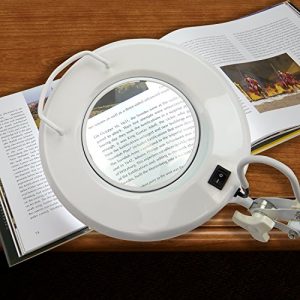 Carson PRO Series DeskBrite Plus 1.8X Adjustable Arm Industrial Grade Workbench or Desktop Magnifier with 5 inch Glass Lens and 48 Super Bright LED Lights for Hobby, Crafts and Tasks (CP-70)