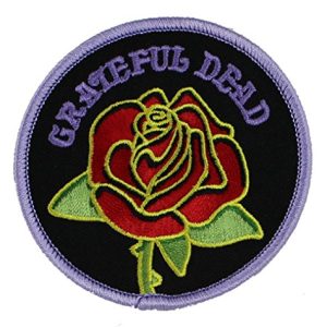 Application Grateful Dead Rose with Logo Patch
