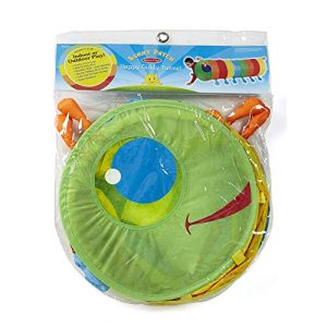 Melissa & Doug Sunny Patch Happy Giddy Crawl-Through Tunnel (Indoor or Outdoor Use, 18" W x 57.5" L, Great Gift for Girls and Boys - Best for 3, 4, and 5 Year Olds)