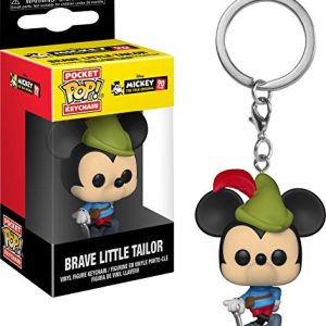 Funko Pop Keychain: Mickey's 90Th - Brave Little Tailor Collectible Figure, Multicolor