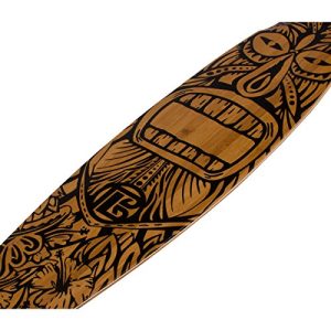 Bamboo Skateboards – Pintail Longboard Tiki Man 44" x 9.5" Deck