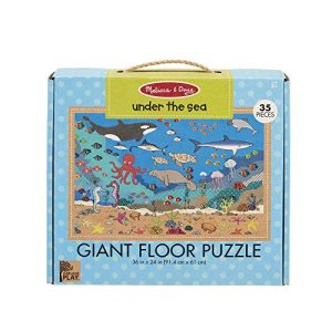 Melissa & Doug Natural Play Giant Floor Puzzle: Under The Sea (35 Pieces, Great Gift for Girls and Boys - Best for 3, 4, 5, 6, and 7 Year Olds)