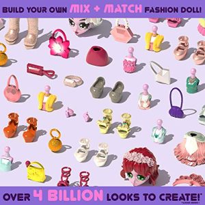 Capsule Chix Giga Glam Collection, 4.5 inch Doll with Capsule Machine Unboxing and Mix and Match Fashions and Accessories
