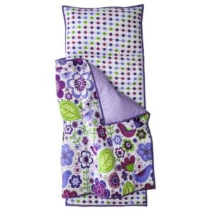 Bacati - Botanical Sanctuary Multicolor Purple Nap Mat