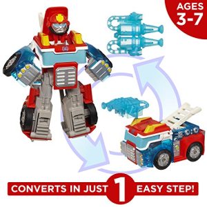 Playskool Heroes Transformers Rescue Bots Energize Heatwave the Fire-Bot Converting Toy Robot Action Figure, Toys for Kids Ages 3 and Up (Amazon Exclusive)