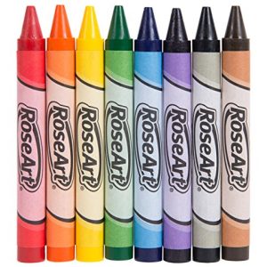 RoseArt Jumbo Crayons 8-Count Packaging May Vary (078VA-8)