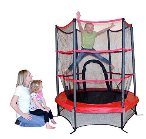 Propel Trampolines PTS55-RE Junior Trampoline with Enclosure, 55", Red