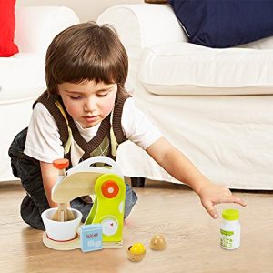Wood Eats! Marvelous Mixer Playset with Sugar, Milk, Flour and Egg