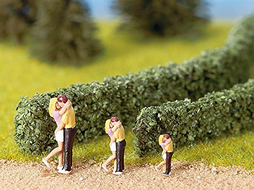 Noch 21512 Hedge Light Grn 15X8Mm 2/ H0,Tt,N Scale Model Kit