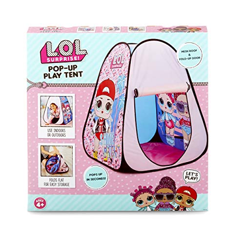 L.O.L. Surprise! Indoor/Outdoor Pop-Up Play Tent with Fold-Up Door