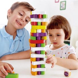 Award Winning Hape Stacking Veggies Kid's Wooden Skill Learning Game