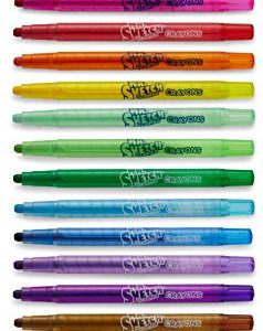 Mr. Sketch 1951331 Scented Twistable Crayons, Assorted Colors, 18-Count