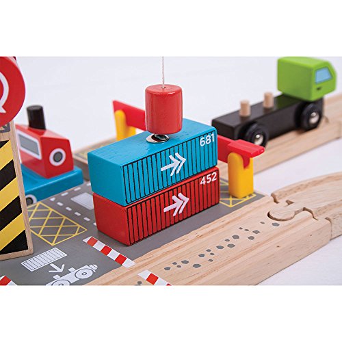 Bigjigs Rail Container Shipping Yard for Train Set