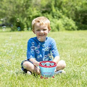 Little Kids Fubbles Blow Tons of Sky High Bubbles Party Machine for Kids & Includes Bubble Solution, Green