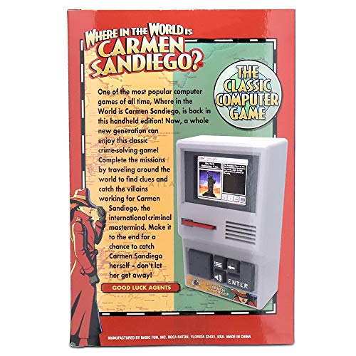 Basic Fun Carmen Sandiego Handheld Electronic Game
