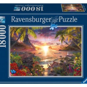 Ravensburger Paradise Sunset 18,000 Piece Jigsaw Puzzle for Adults – Softclick Technology Means Pieces Fit Together Perfectly