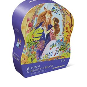 Crocodile Creek Beauty and The Beast 72-Piece Puzzle Floor, Blue/Green/Orange/Red/Pink