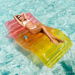 FUNBOY Giant Luxury Inflatable Float Raft for Pool Parties and Entertainment