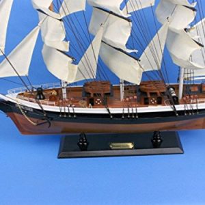 Hampton Nautical Wooden Flying Cloud Tall Model Clipper Ship, 30"
