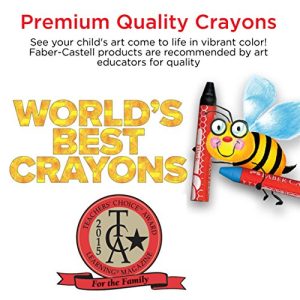 Faber-Castell Beeswax Crayons in Durable Storage Case, 12 Vibrant Colors