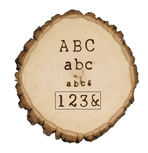 Walnut Hollow Hotstamps Number and Symbol 24 Piece Set for Branding and Personalization on Wood and Leather