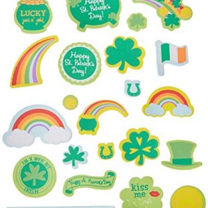 Darice St. Patrick's Day Pot O' Gold Foam Stickers-67 pc