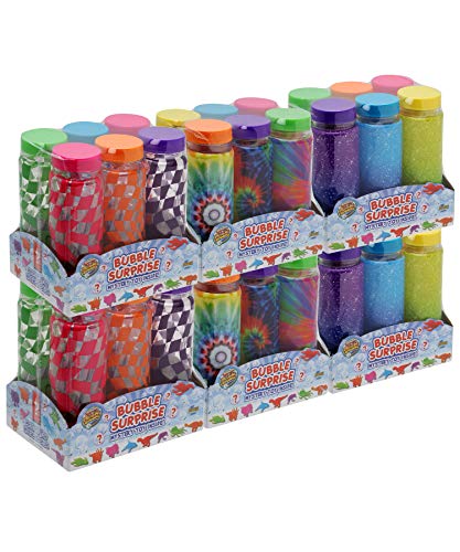 Super Miracle Bubble Solution, Party Pack of 36 Surprise Bottles, 5oz Each, Surprise Toy In Each Bottle!