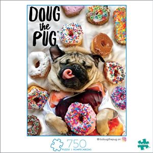 Buffalo Games - A Dog's Life - Doug The Pug - Donut Doug - 750 Piece Jigsaw Puzzle