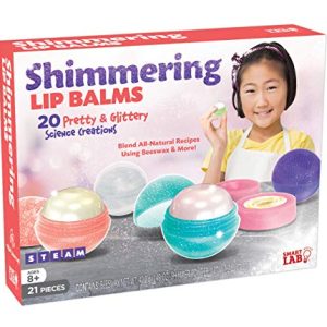 SmartLab Toys Shimmering Lip Balm - 21Piece - 20 Recipes - 5 Lip Balm Pods, 11 1/4" H x 8 1/2" W x 2 1/4" D