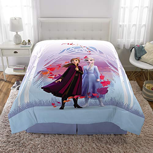 Franco Kids Bedding Super Soft Microfiber Reversible Comforter, Twin/Full Size 72” x 86”, Disney Frozen 2