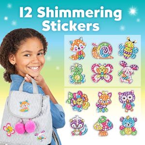 Creativity for Kids Big Gem Diamond Painting Kit - Create Your Own Woodland Forest Friends Diamond Art Stickers and Suncatchers - Diamond Art for Kids