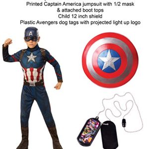 Marvel Avengers Child's Captain America Costume Bundle, Medium
